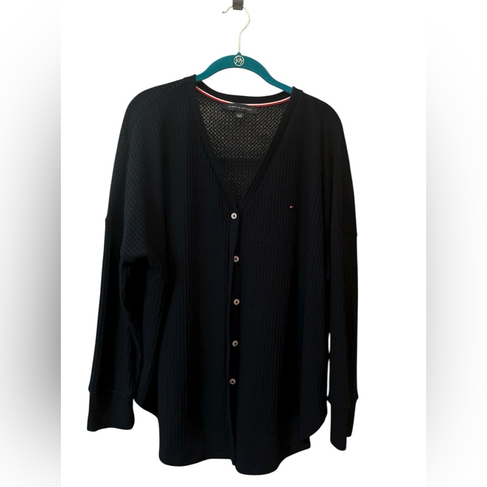 Tommy Hilfiger Women’s Navy Cardigan Sweater size xl